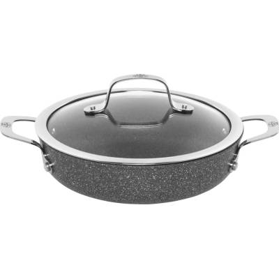 Ballarini servírovacia panvica s vekom, 24 cm | okrúhla | granit