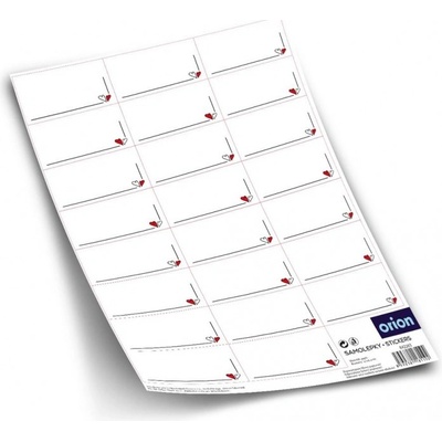 Orion SAMOLEPKY NA DÁRKY SRDÍČKA OBDÉLNÍK PRÁZDNÉ 23 – Hledejceny.cz