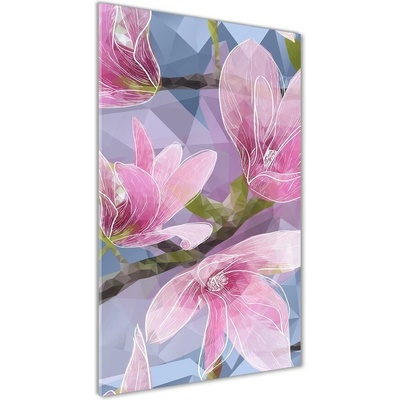 Vertikálny foto obraz fotografie na skle Magnolie 50x100 cm