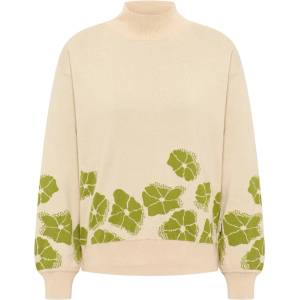 Tranquillo Дамски пуловер Tranquillo Women's Gemütlicher Strickpullover Jumper - Sand Flowers (117-3365-0214)