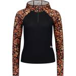 Mons Royale Дамско мериносово термобельо Mons Royale Women's Bella Merino Long Sleeve Hood Merino base layer - Ditzy Camo / Black (115-2718-0313)