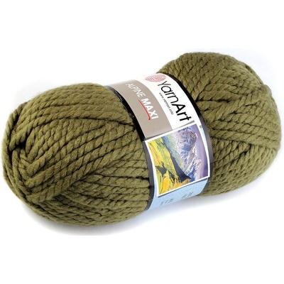 Pletací příze Alpine maxi 250 g Varianta: 7 (670) zelená, Balení: 1 ks