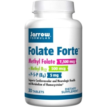 Jarrow Formulas Folate Forte - Methyl Folate + Methyl B12 + P-5-P - Фолат | 30 tabs (8584)