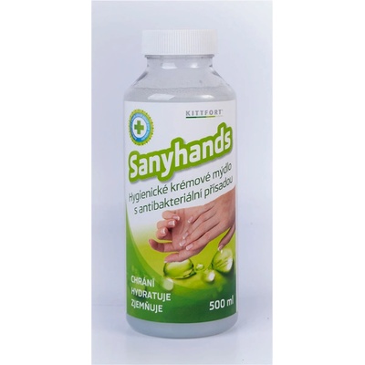 Kittfort Sanyhands hygienické krémové mýdlo s antibakteriálním přísadou 500 ml
