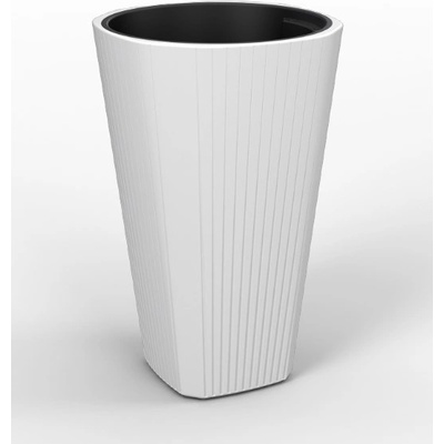 LAMELA květináč MUZA rozměr 390 x 390 mm výška 610 mm bílý