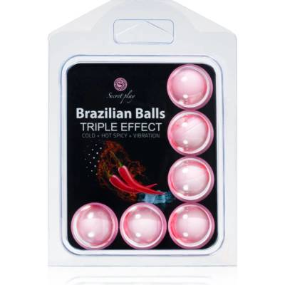 Secret play Brazilian 6 Balls Set Triple Effect масажно олио 24 гр