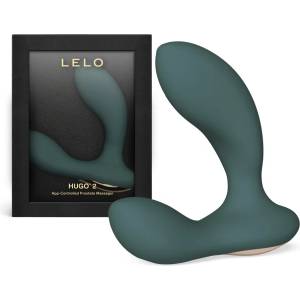  Простатен масажор, контрол с приложение, 10, 7см. - Hugo 2 Green (LELO009448)