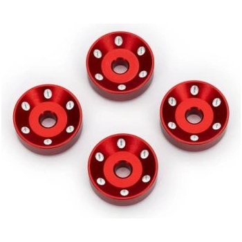 Traxxas алуминиева шайба за колела червена (4)