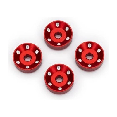 Traxxas алуминиева шайба за колела червена (4)
