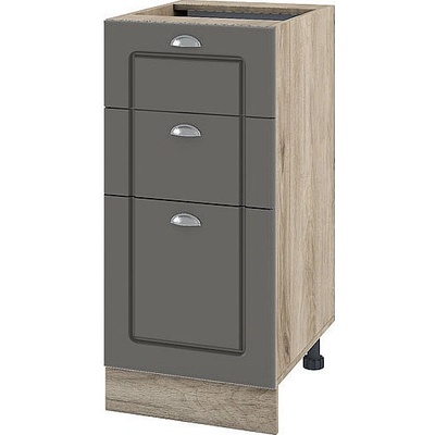 ИРИМ Долен кухненски шкаф Сити АРФ-Цимент мат-06-27 десен 40 см