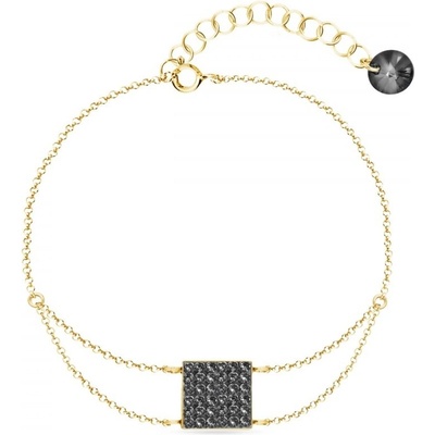 Spark šedý se Swarovski Elements Kingdom BGROLOFM6SN Silver Night