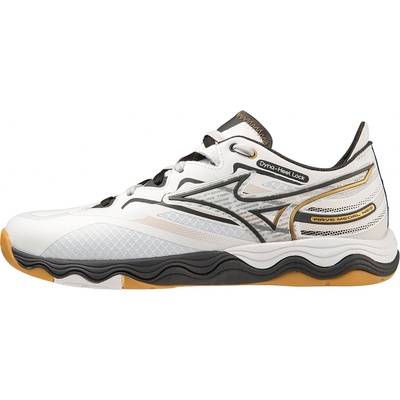 Mizuno WAVE MEDAL NEO White Black Oyster MP Gold – Sleviste.cz