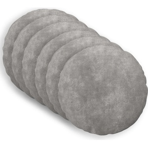 vidaXL Калъфка за възглавница 6 pcs HEERLEN Светлосиво Ø 50 cm (922662)