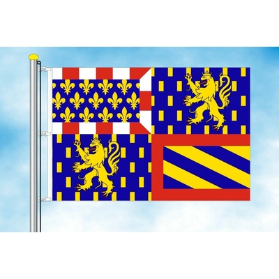 LIBEA, s.r.o. Burgunsko-Franche-Comté vlajka Rozměr: 40×60 cm, Uchycení: Karabiny na stožár