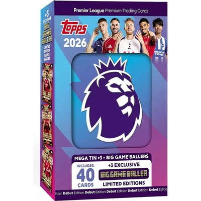 Topps Premier League Match Attax 2026 Mega tin – Hledejceny.cz