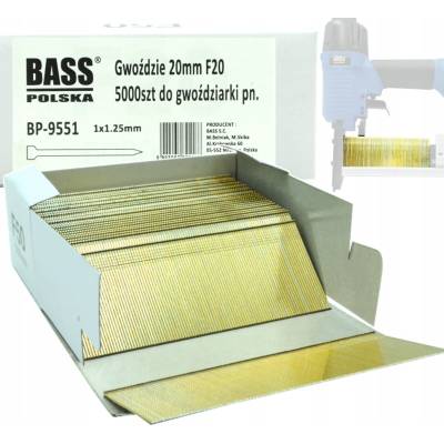 Bass Klince do pneumatickej klincovačky TYP 300 20mm 5000ks