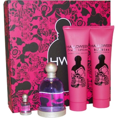 Jesus Del Pozo Halloween pre ženy EDT 100 ml + telové mlieko 150 ml + sprchový gél 150 ml + EDT 4,5 ml darčeková sada