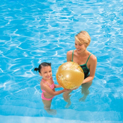 MAC TOYS Nafukovací míč se třpytkami