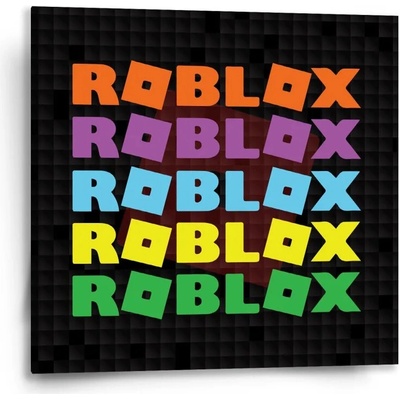 Sablio Obraz ROBLOX Farebný text - 50x50 cm