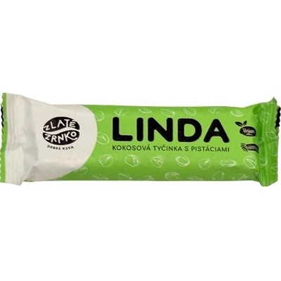 Zlaté Zrnko Linda pistáciová kokosová tyčinka s pistáciami 40 g