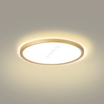 Brilagi - Ултра тънко LED осветително тяло за баня LED/18W/230V Ø 30 см златисто IP54 (BG3692)