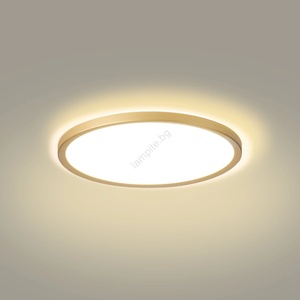 Brilagi - Ултра тънко LED осветително тяло за баня LED/18W/230V Ø 30 см златисто IP54 (BG3692)
