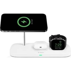 Ttec Зарядна станция 220V ttec AirCharger Trio Up MagSafe - Бяло