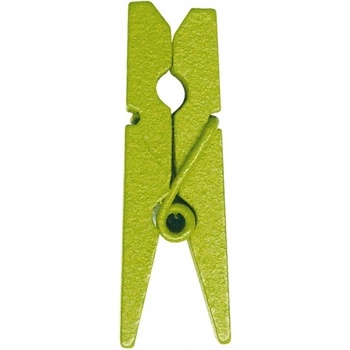 Image 1 of Santex Дървени щипки едноцветни 24 бр. ЦВЯТ: Зелен