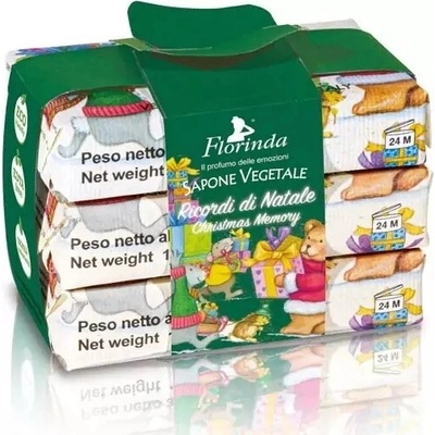 Florinda Vianočné mydlá Ricordi di Natale 3 x 50 g