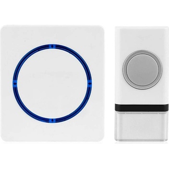 Solight bezdrátový zvonek, bateriový, 120m, bílý 1L45 SOLIGHT