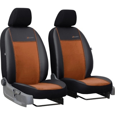 Autopoťah Pok-Ter Exclusive Alcantara 1+1 predné - hnedé