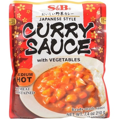 S&B Curry omáčka se zeleninou středně pálivá 210 g