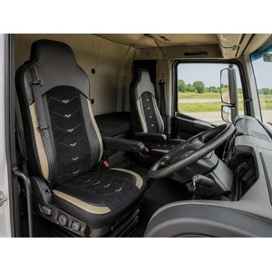  Тапицерия LKW Iveco STRALIS HI-WAY 2005-19 Бежово с черно