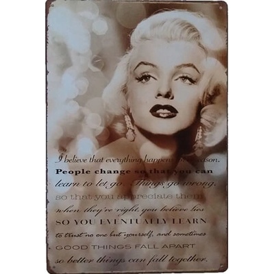 RETRO plechová cedule Marilyn