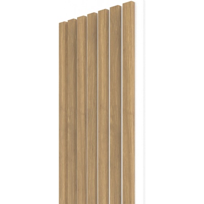 Wall Concept akustický panel Dub Sacramento, biely filc + MDF, 2750 x 285 x 21 mm 0,78m²