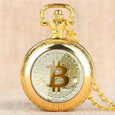 Bitcoin Джобен часовник Bitcoin - Златен KP5815