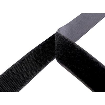 Suchý zip háček + plyš šíře 30 mm METRÁŽ - 1 bílá