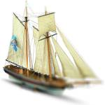 Mamoli Комплект платна за Френска шхуна Марсилия - MARSEILLE (MV25-Sail)