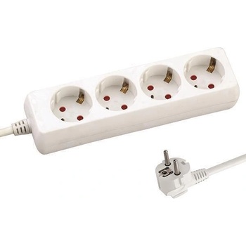 EUROLAMP РАЗКЛОНИТЕЛ 4 ГНЕЗДА, ДЕТСКА ЗАЩИТА, БЯЛ, 1.5М