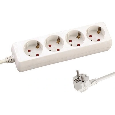 EUROLAMP РАЗКЛОНИТЕЛ 4 ГНЕЗДА, ДЕТСКА ЗАЩИТА, БЯЛ, 1.5М