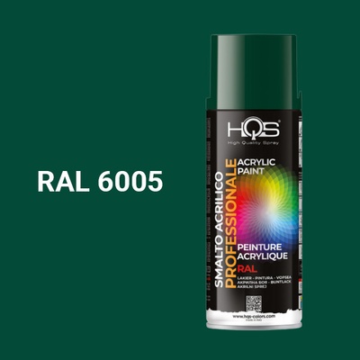 HQS akrylová farba v spreji 400 ml RAL 6005 lesklá