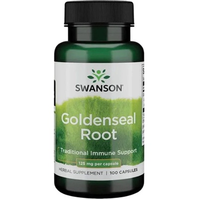 Swanson Goldenseal Root, 125 mg, 100 капсули, Swanson (SW1662)