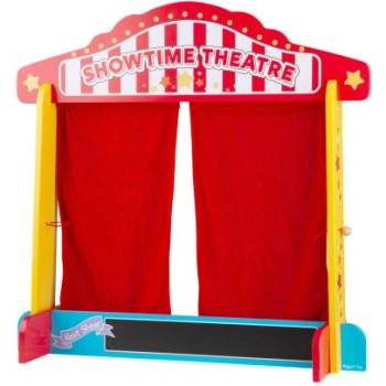 Bigjigs Toys - Дървен куклен театър (BJ339)