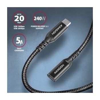 AXAGON USB-C USB Cable - USB-C 1.5 m Black (BUCM32-CF15AB)