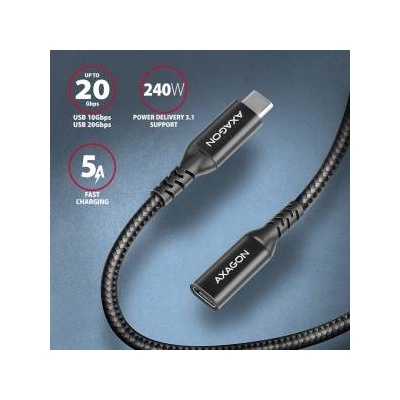 AXAGON USB-C USB Cable - USB-C 1.5 m Black (BUCM32-CF15AB)