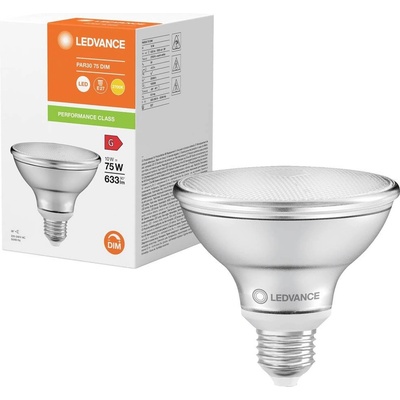 Ledvance 4099854071195 LED Energetická třída (EEK2021) G (A - G) E27 Par 30 10 W = 75 W teplá bílá (Ø x v) 95 mm x 95 mm 1 ks