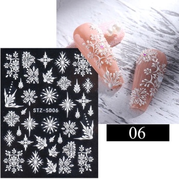 3d Лепенки - снежинки, модел 06 (dw5s06)