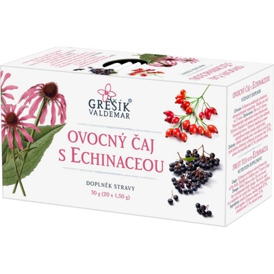 Grešík Ovocný čaj s echinaceou 20 sáčkov