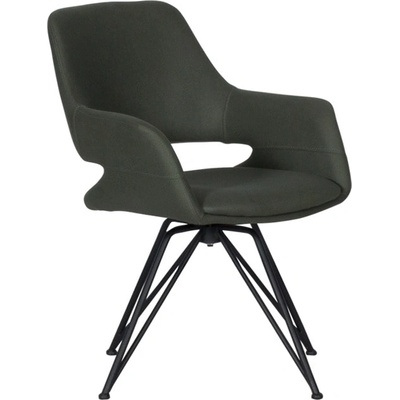 Carmen Трапезен стол Carmen Totnes, до 100kg. , дамаска, метална база, въртене на 360°, зелен (3532026_6)