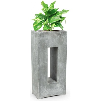 Blumfeldt Airflor, květináč, 45 x 100 x 27 cm, sklolaminátsvětle šedý Světle šedý cement